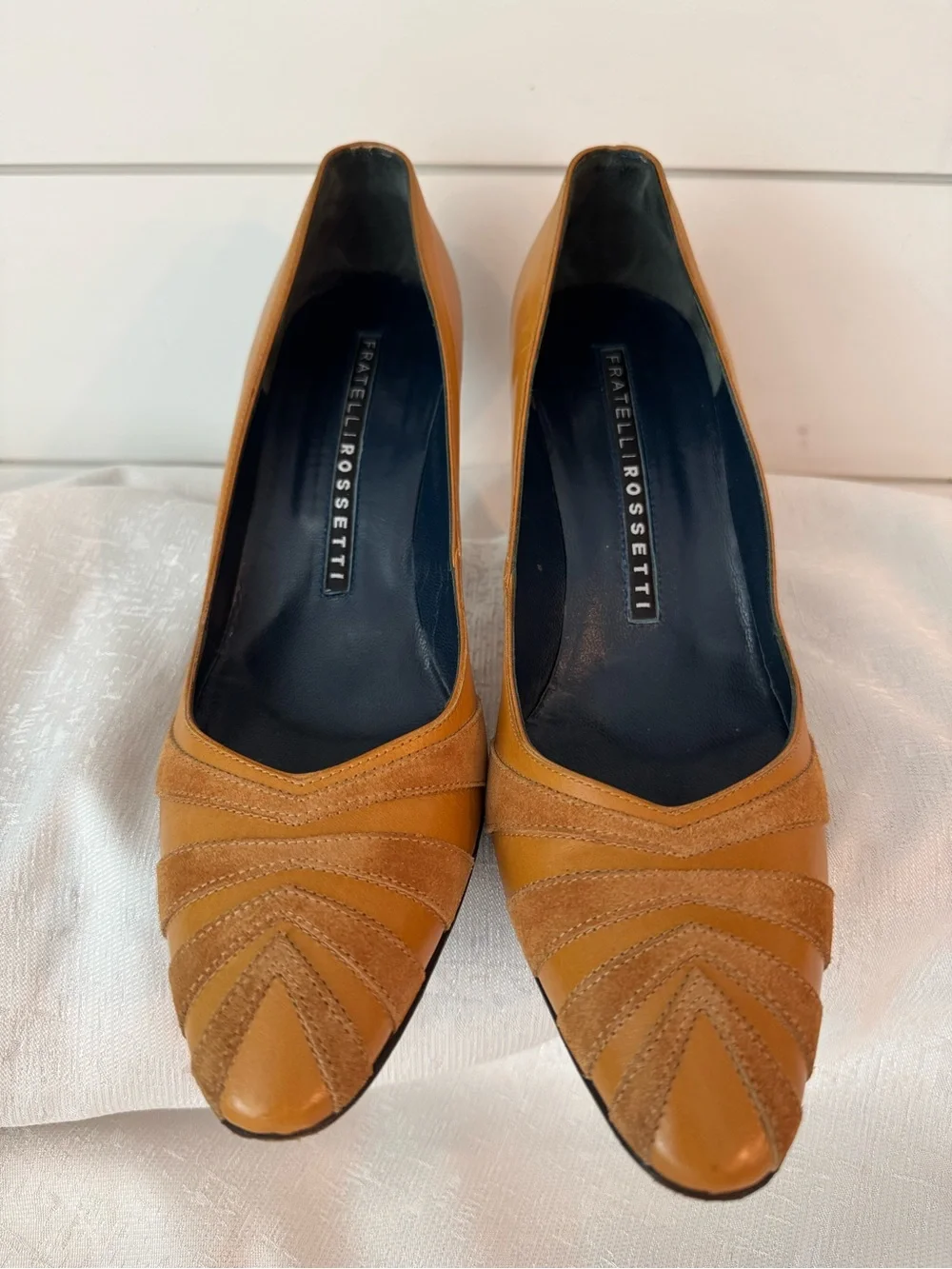 Fratelli Rossetti - Vintage Leather heals camel color